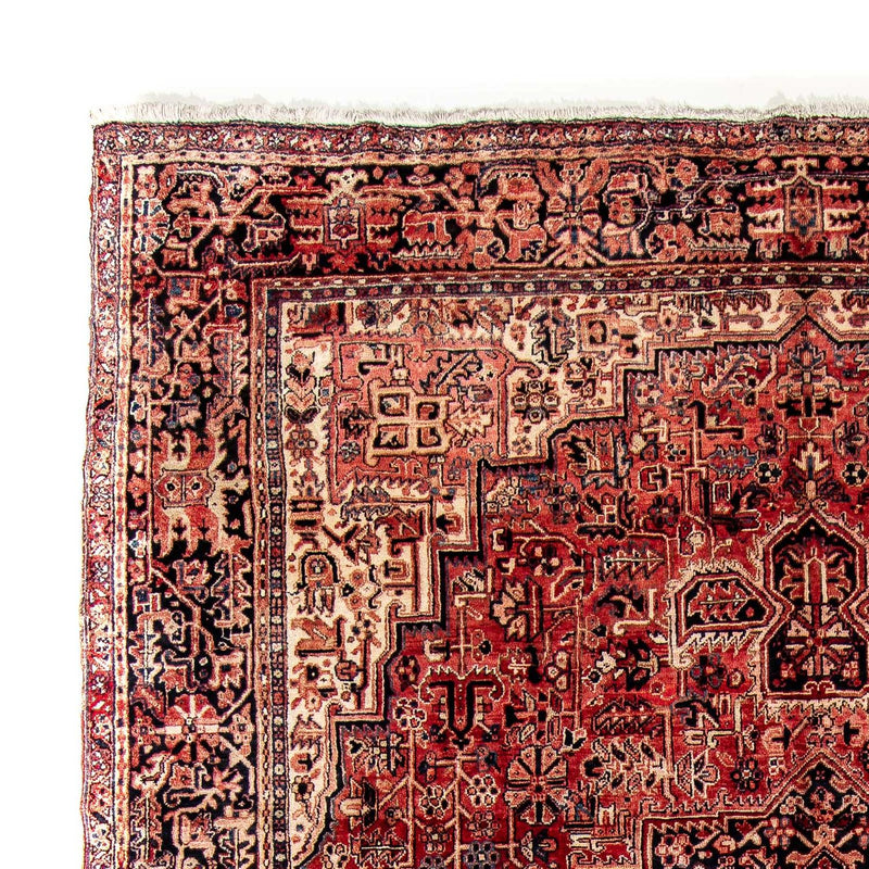 Persisk tæppe - Nomadisk - 388 x 298 cm - mørkerød