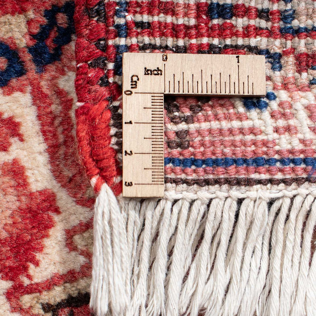 Persisk tæppe - Nomadisk - 388 x 298 cm - mørkerød