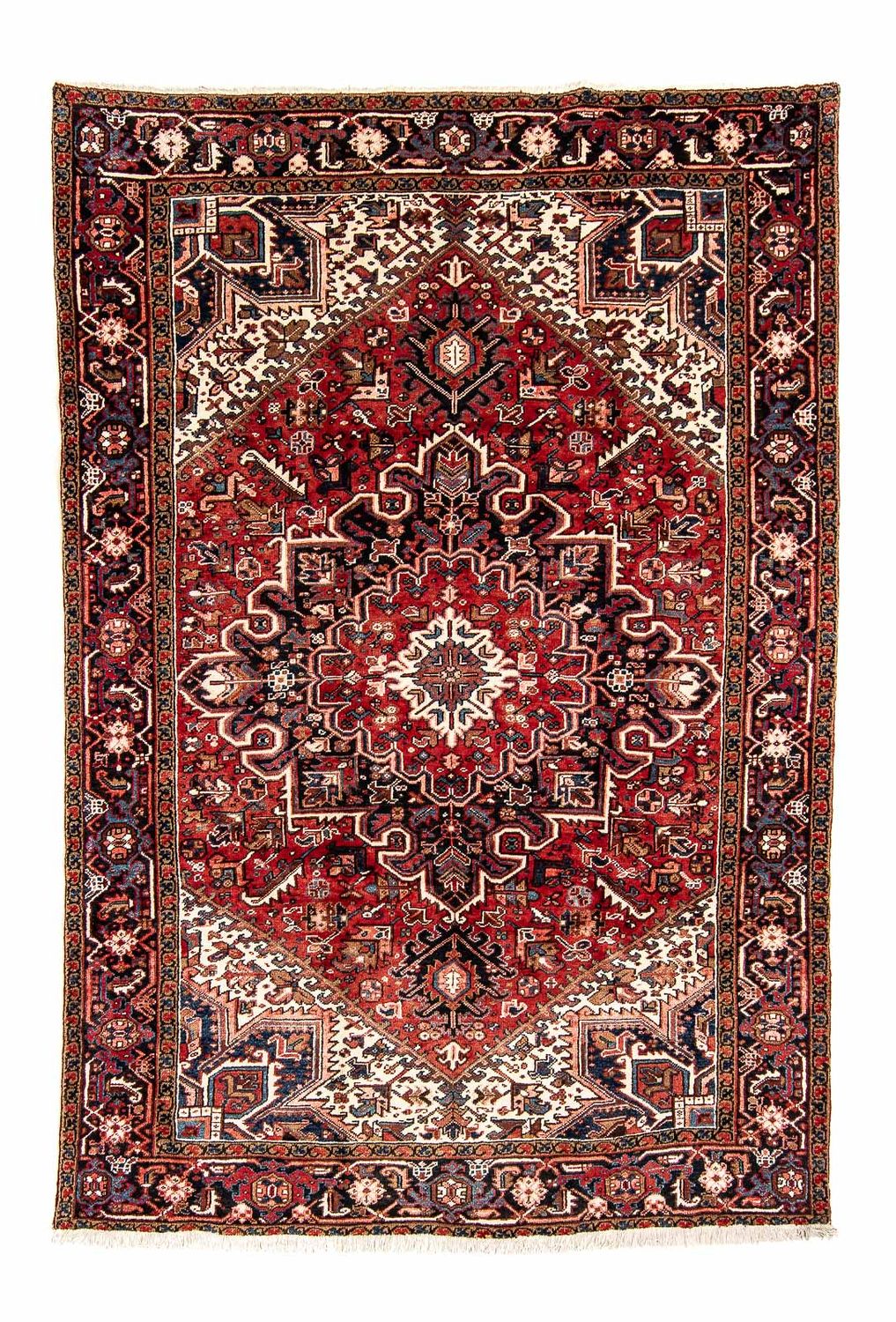 Persisk tæppe - Nomadisk - 323 x 231 cm - mørkerød
