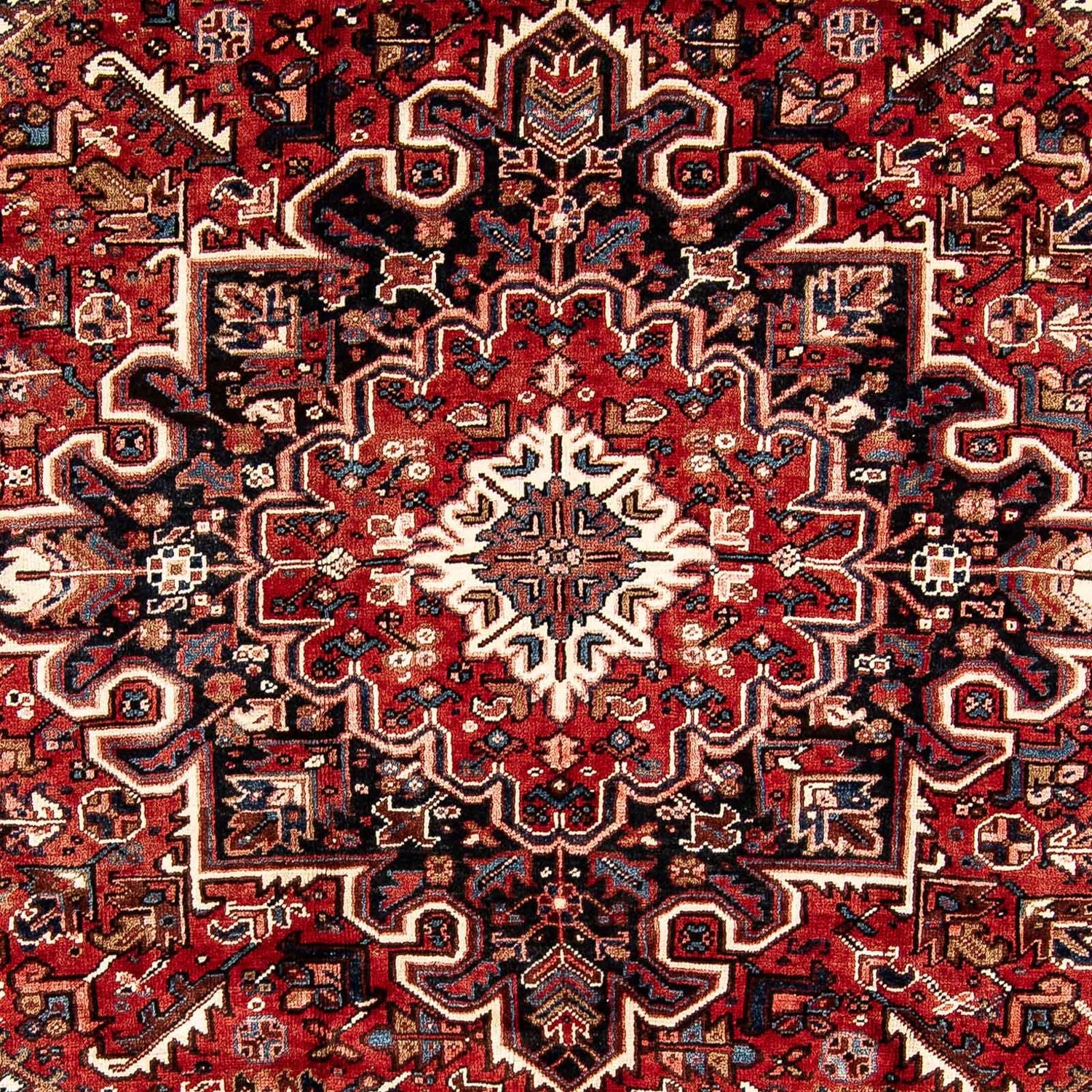 Persisk tæppe - Nomadisk - 323 x 231 cm - mørkerød