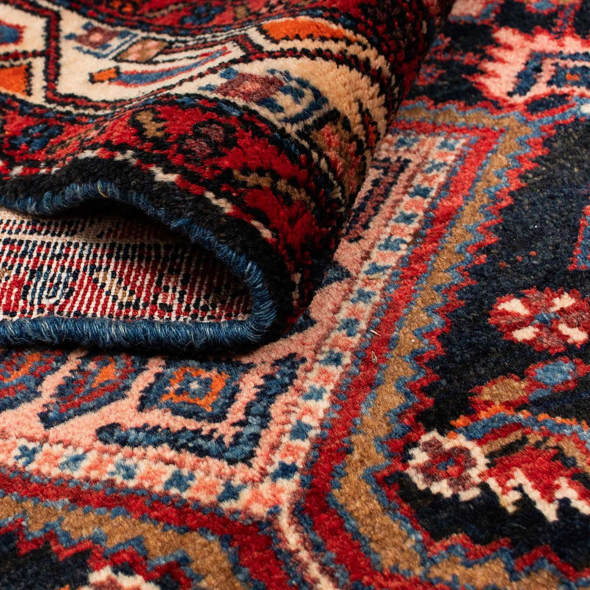 Løber Persisk tæppe - Nomadisk - 530 x 103 cm - mørkerød