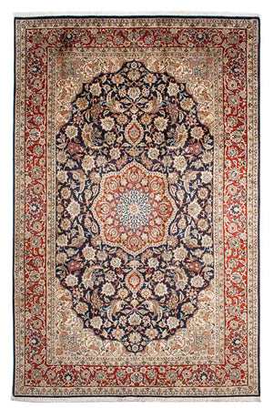Persisk tæppe - Classic - 300 x 196 cm - mørkeblå