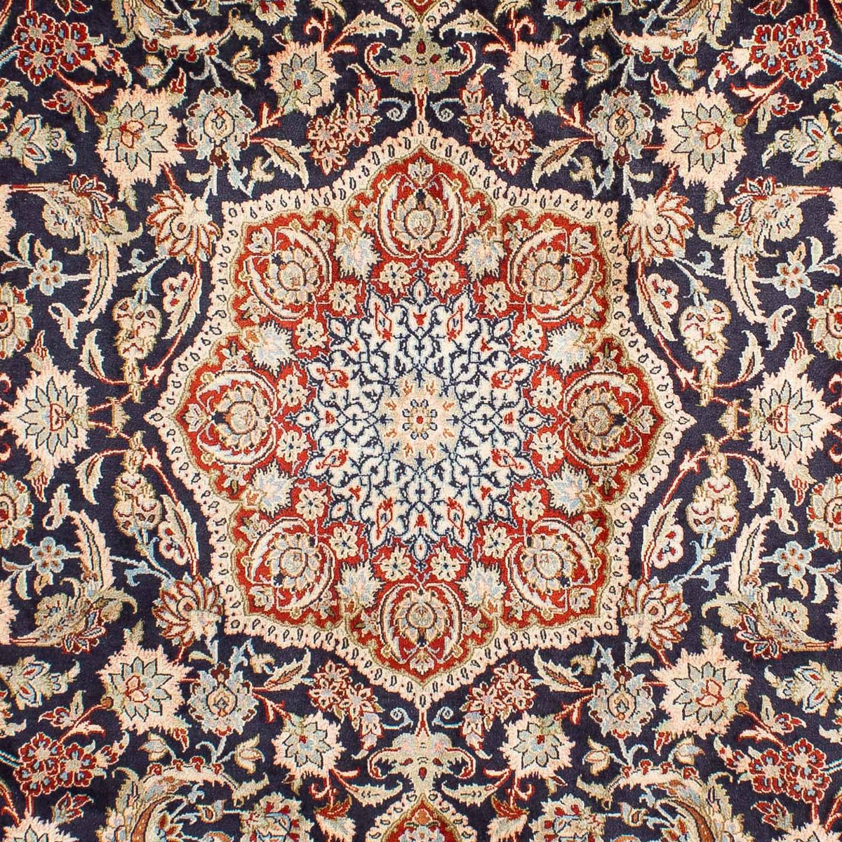 Persisk tæppe - Classic - 300 x 196 cm - mørkeblå
