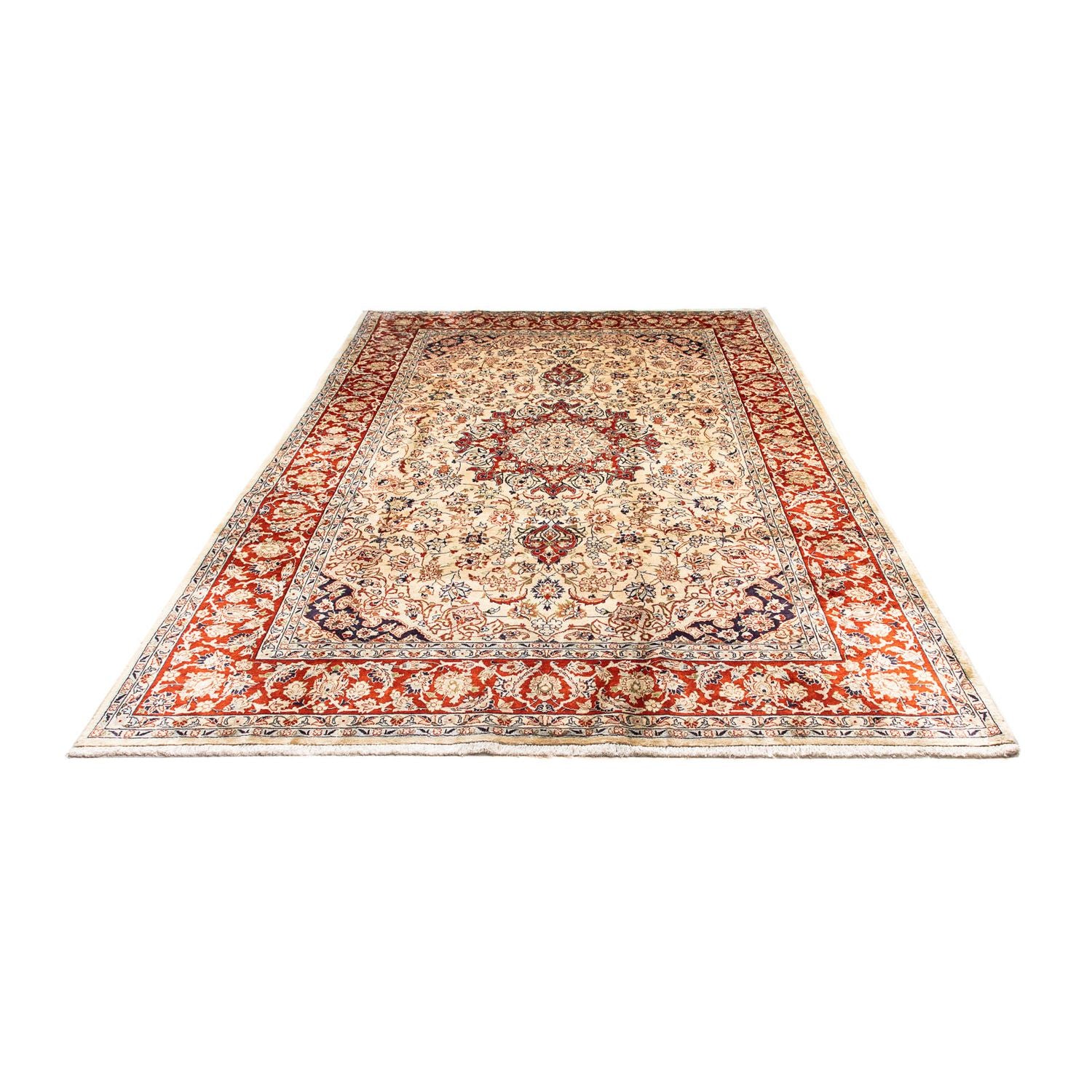 Persisk tæppe - Keshan - 305 x 207 cm - beige