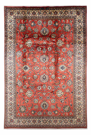 Persisk tæppe - Classic - 318 x 216 cm - mørkerød
