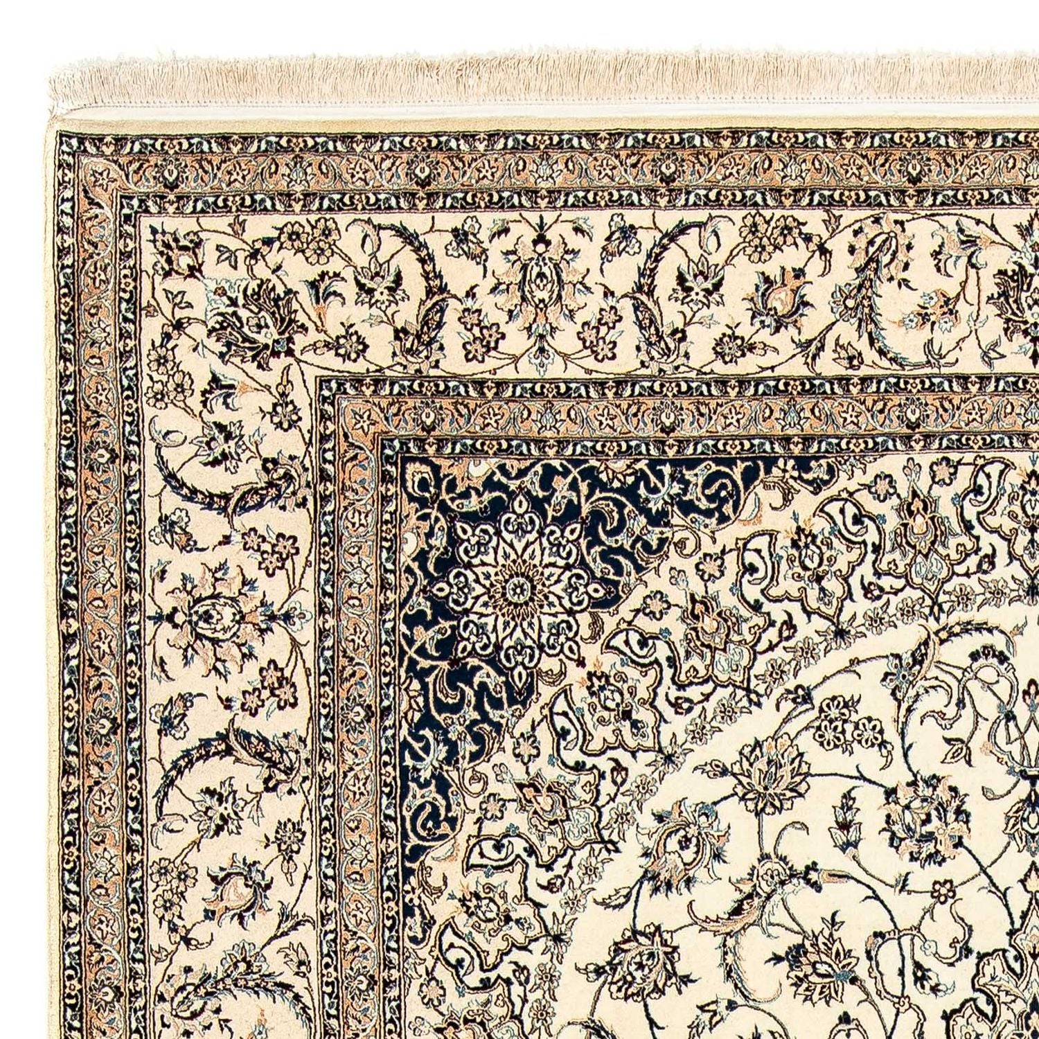 Persisk tæppe - Nain - Premium - 306 x 203 cm - beige