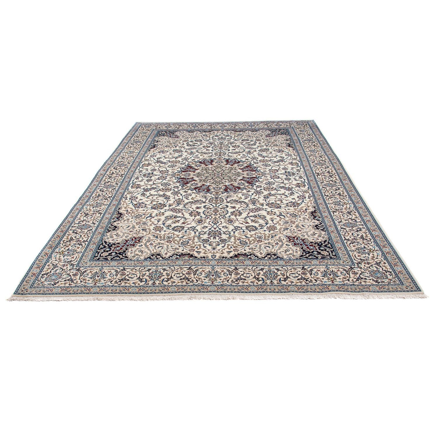 Persisk tæppe - Nain - Premium - 310 x 208 cm - beige