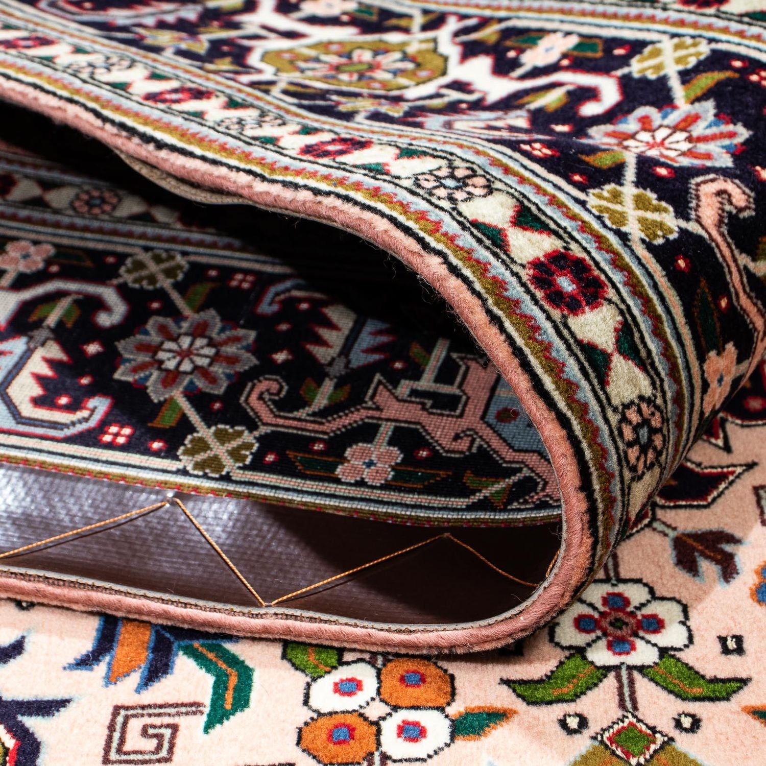 Persisk tæppe - Tabriz - Premium - 202 x 147 cm - lysrød