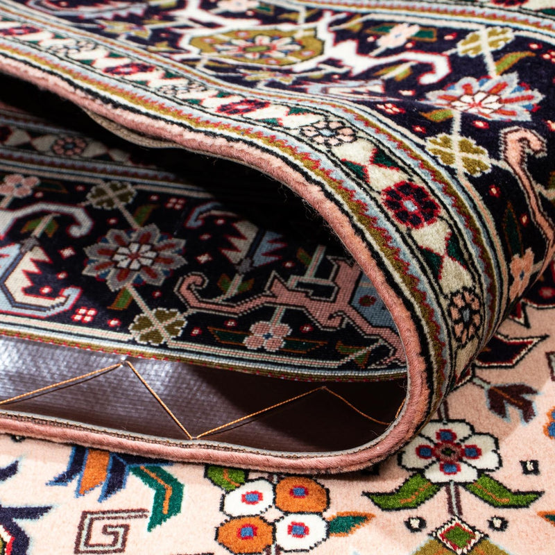 Persisk tæppe - Tabriz - Premium - 202 x 147 cm - lysrød