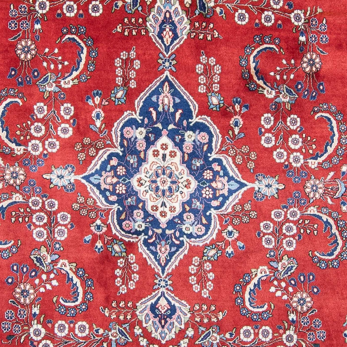Persisk tæppe - Keshan - 315 x 210 cm - mørkerød