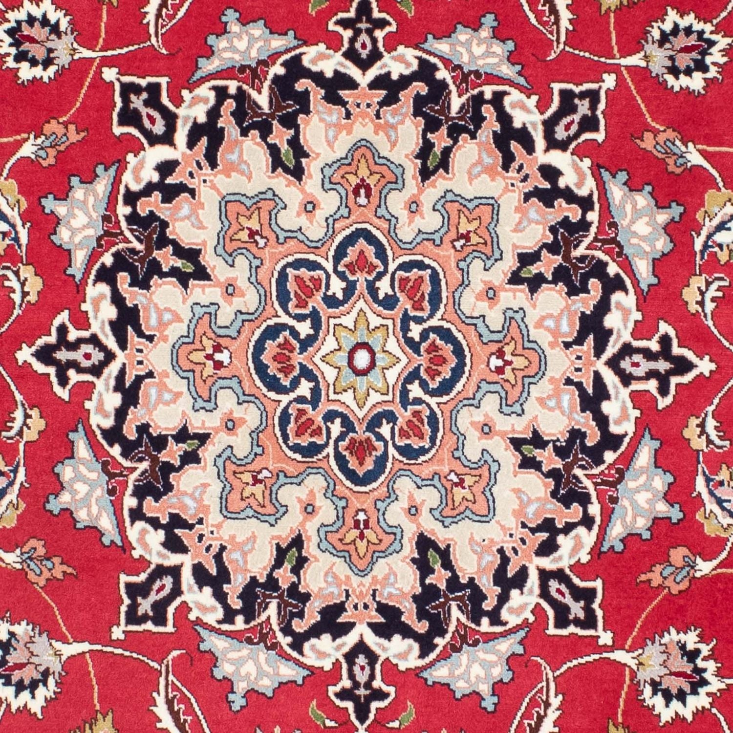 Persisk tæppe - Tabriz - 201 x 151 cm - rød