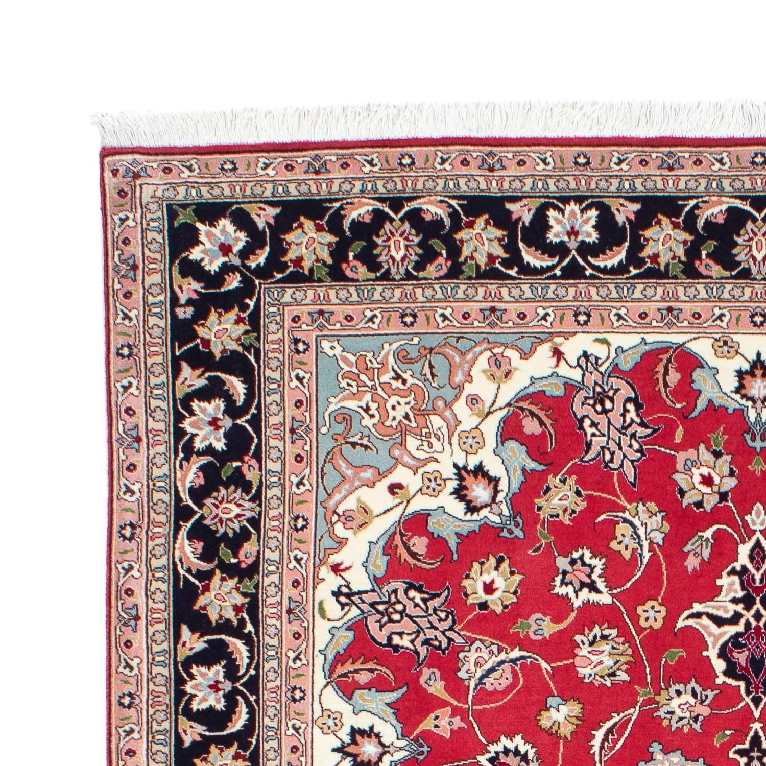 Persisk tæppe - Tabriz - 201 x 151 cm - rød