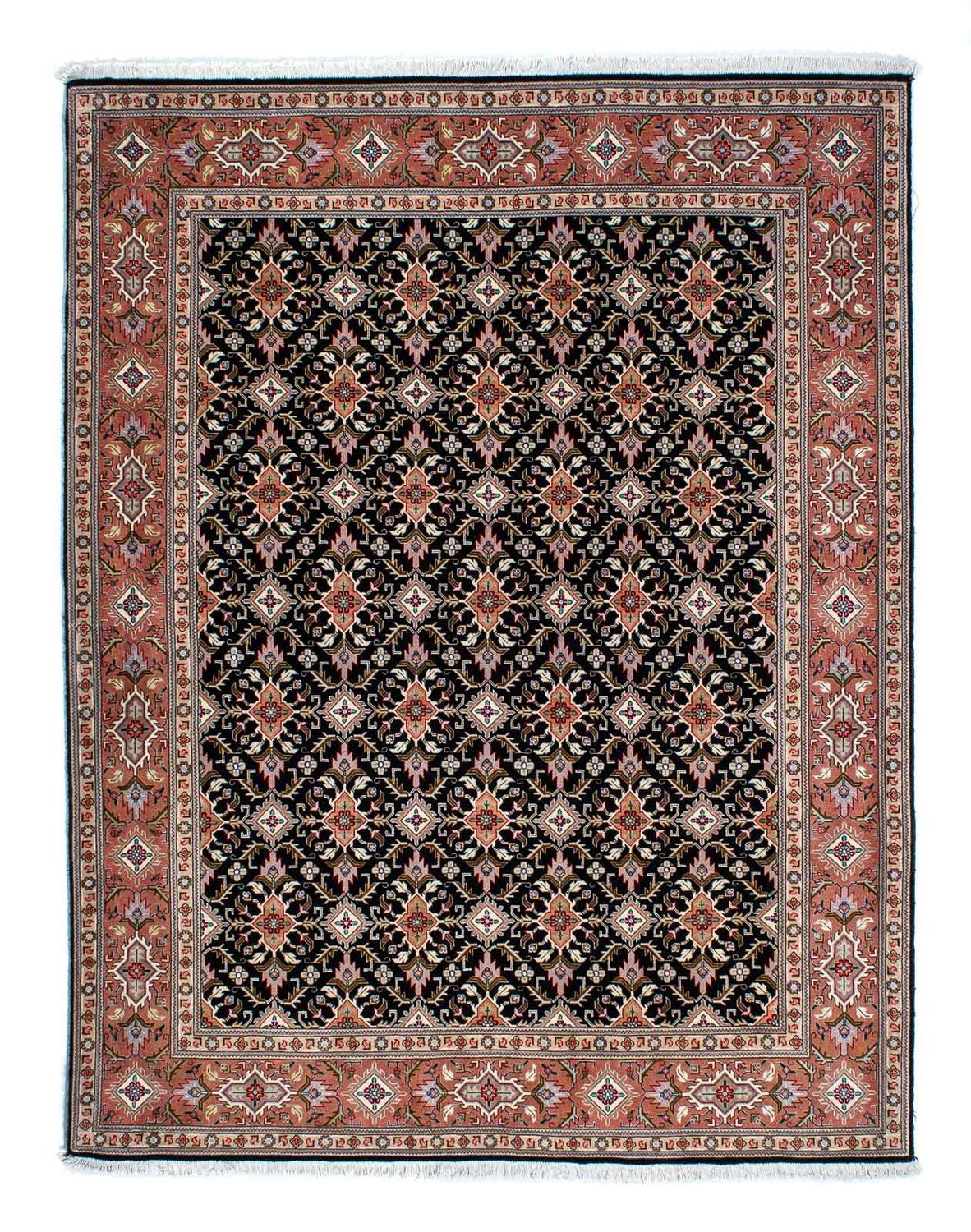 Persisk tæppe - Tabriz - Premium - 205 x 154 cm - mørkeblå
