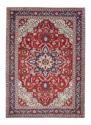 Persisk tæppe - Tabriz - Royal - 297 x 204 cm - mørkerød