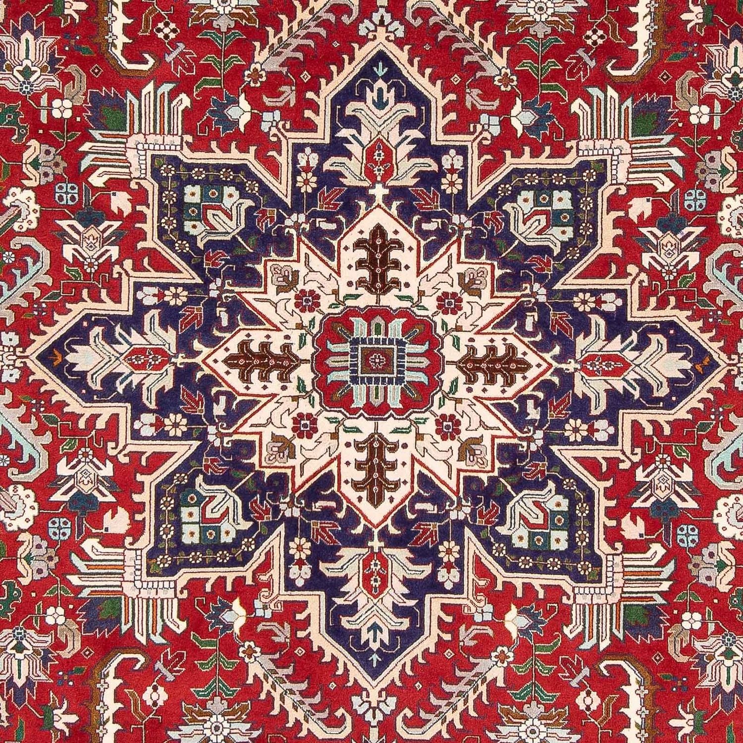 Persisk tæppe - Tabriz - Royal - 297 x 204 cm - mørkerød