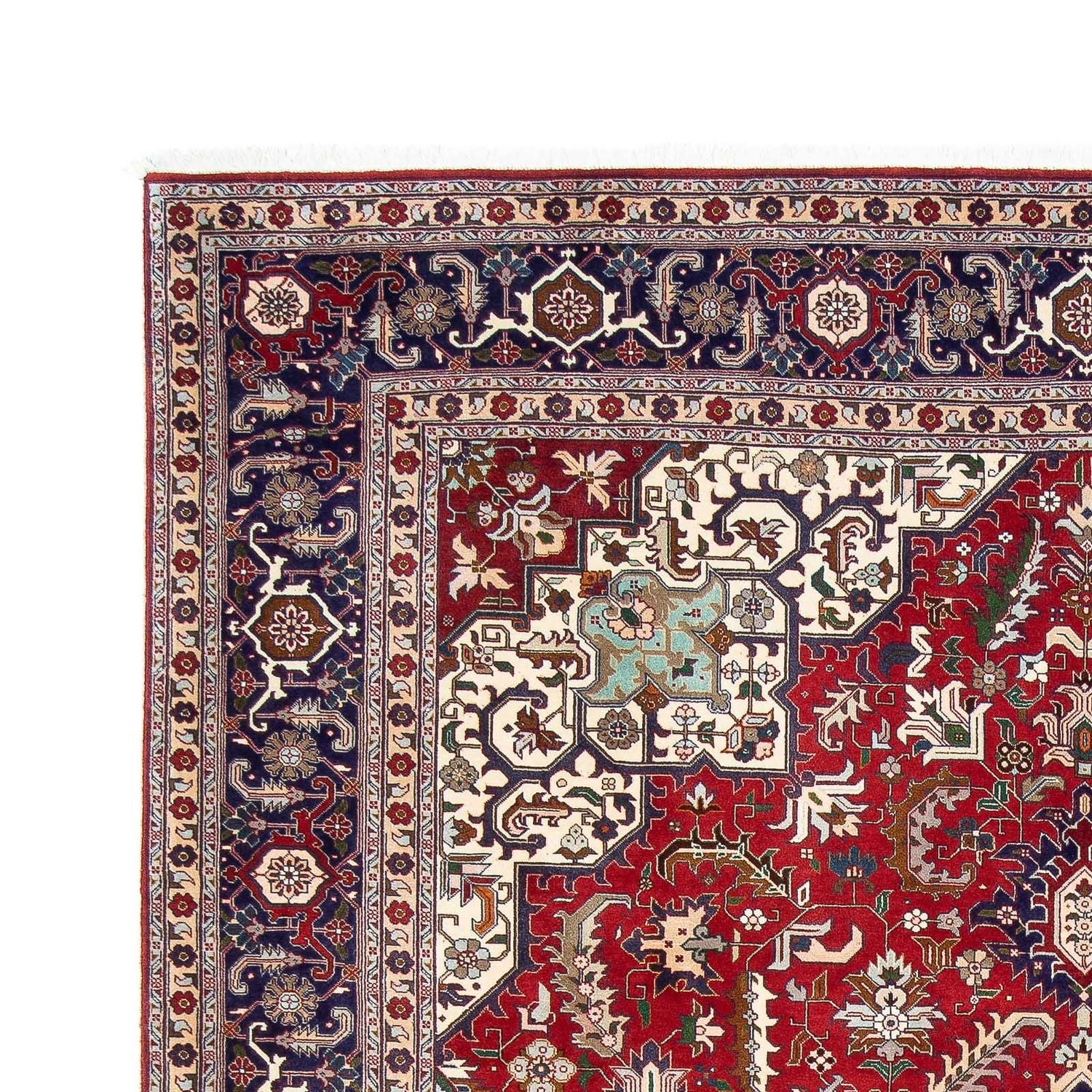 Persisk tæppe - Tabriz - Royal - 297 x 204 cm - mørkerød