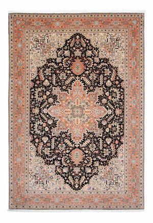 Persisk tæppe - Tabriz - Royal - 306 x 208 cm - mørkeblå