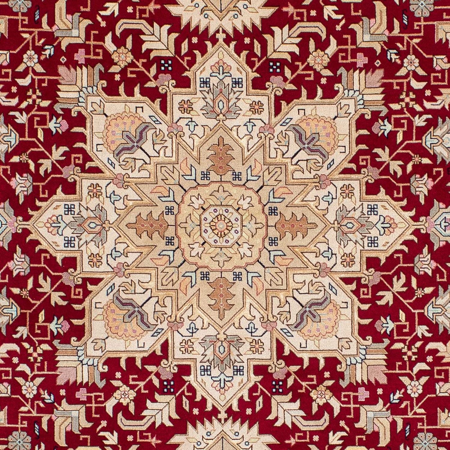 Persisk tæppe - Tabriz - Royal - 203 x 150 cm - rød
