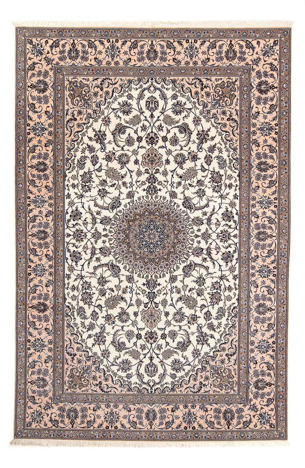 Persisk tæppe - Nain - Premium - 306 x 201 cm - beige