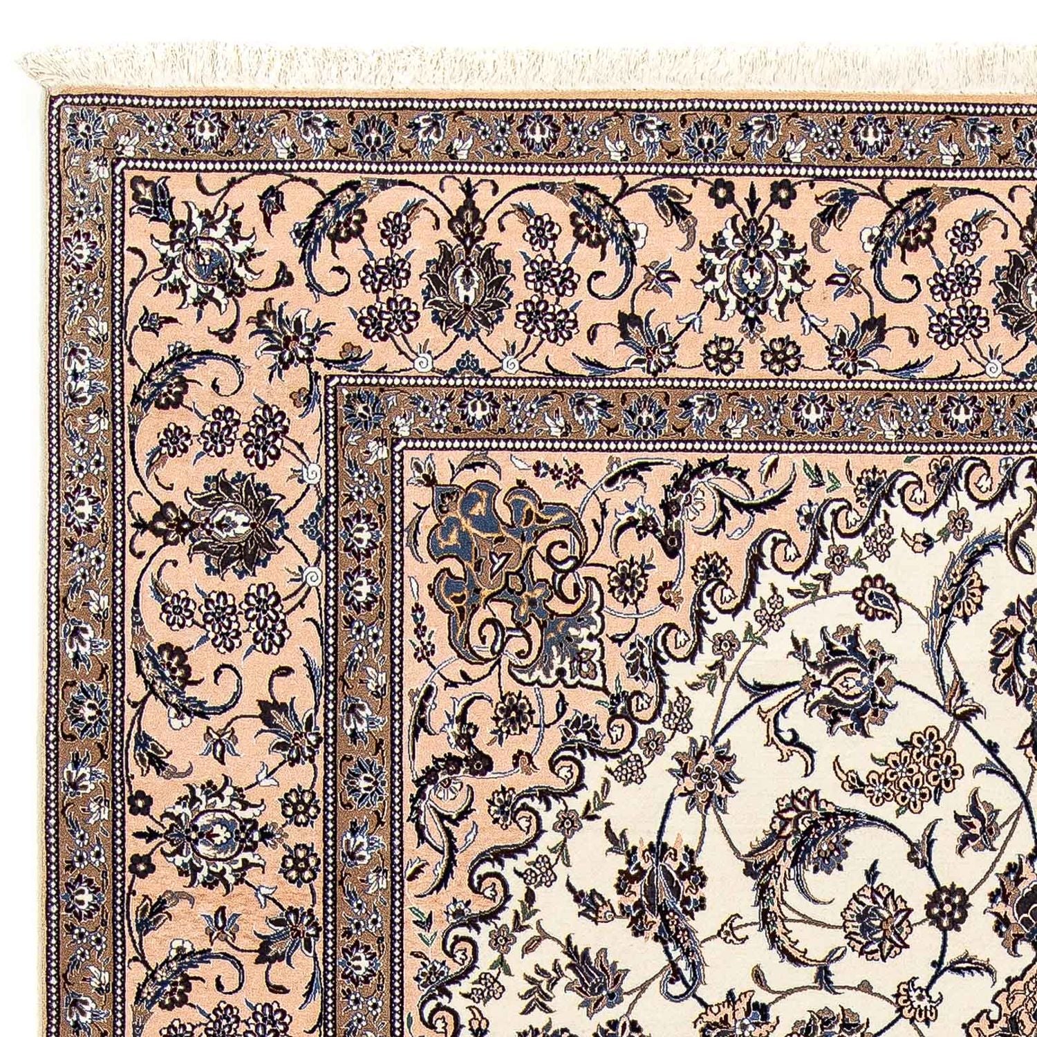 Persisk tæppe - Nain - Premium - 306 x 201 cm - beige