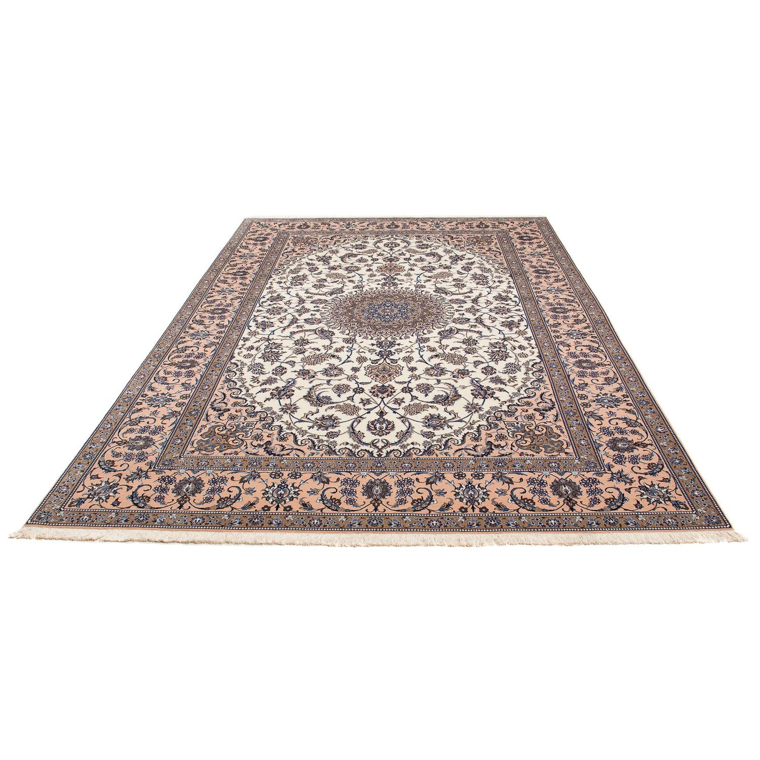 Persisk tæppe - Nain - Premium - 306 x 201 cm - beige