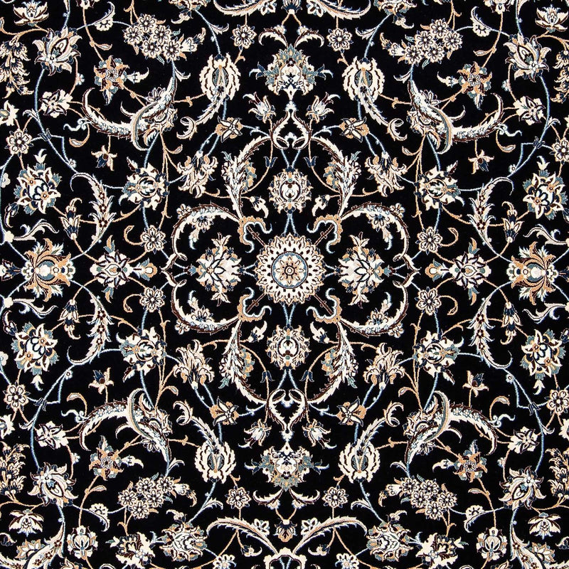 Persisk tæppe - Nain - Premium - 297 x 206 cm - mørkeblå