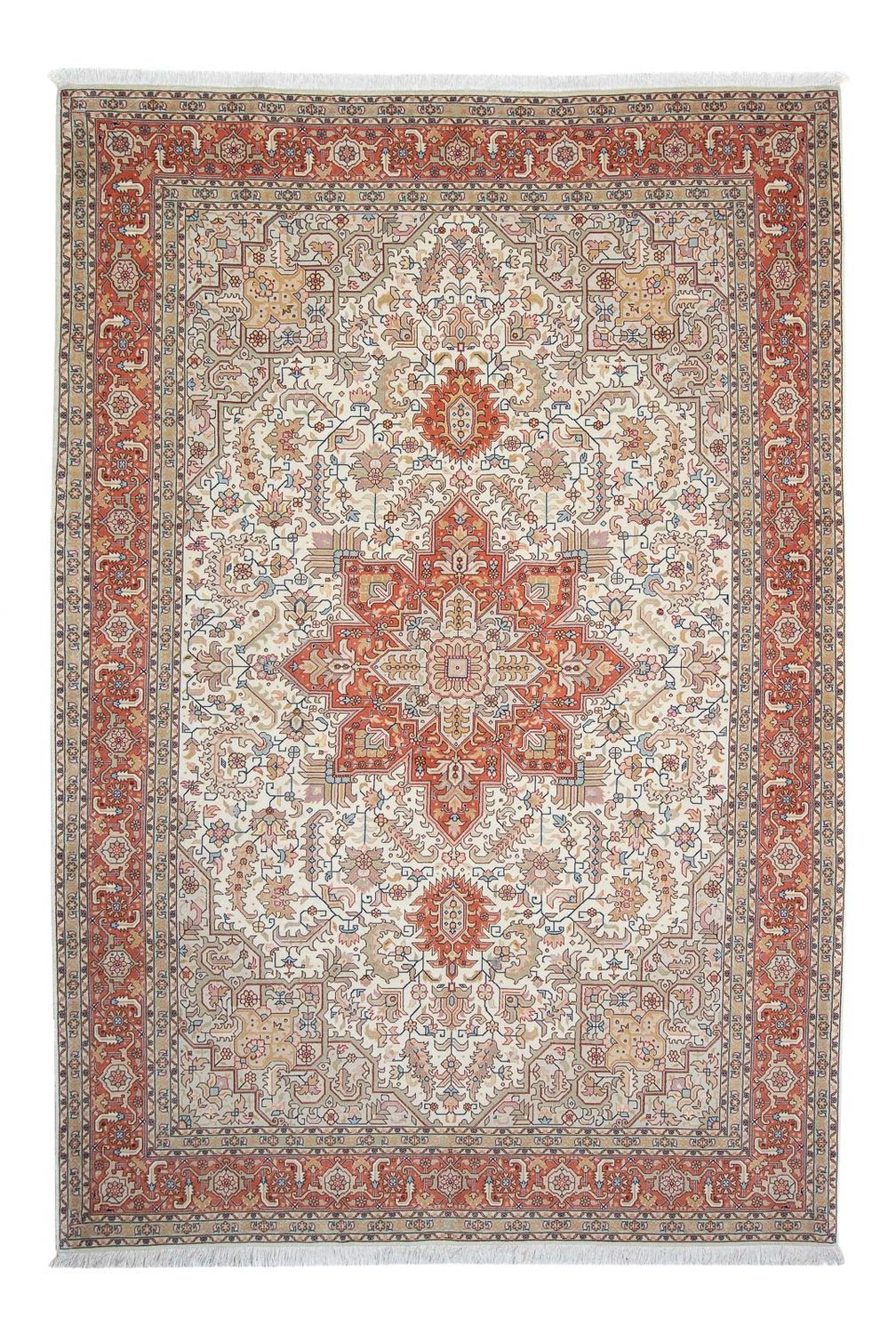 Persisk tæppe - Tabriz - Royal - 306 x 200 cm - beige