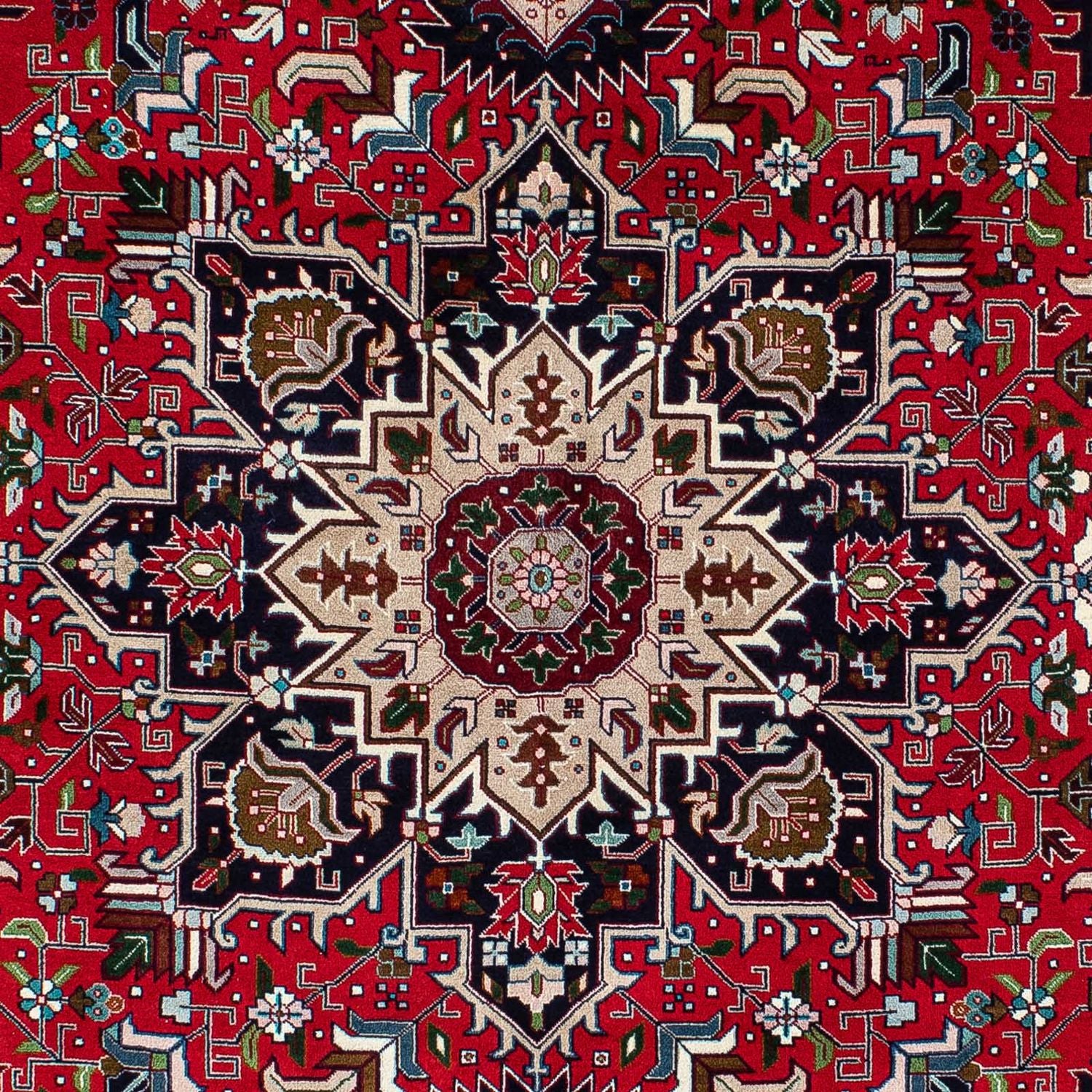 Persisk tæppe - Tabriz - Royal - 206 x 151 cm - rød