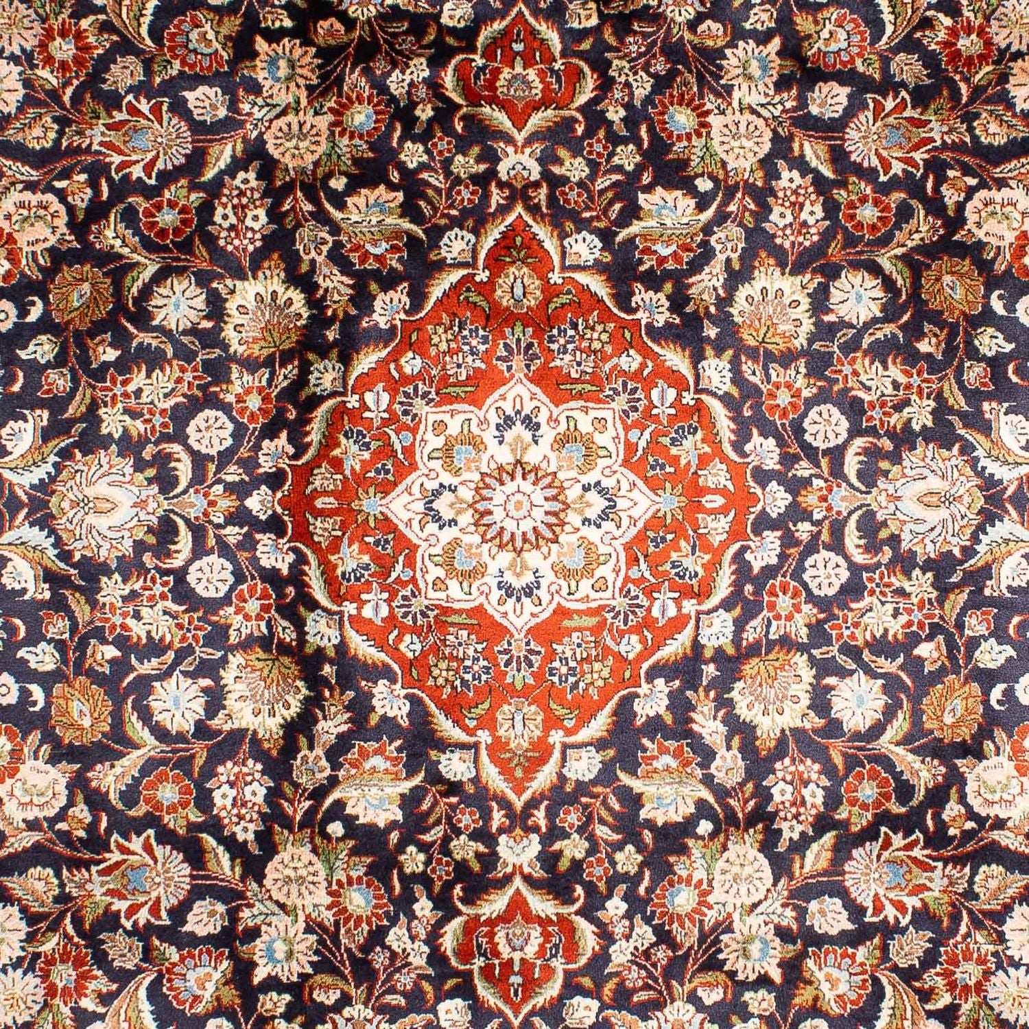 Persisk tæppe - Classic - 297 x 210 cm - mørkeblå