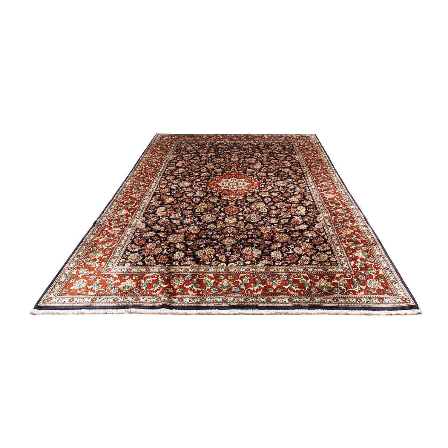 Persisk tæppe - Classic - 297 x 210 cm - mørkeblå