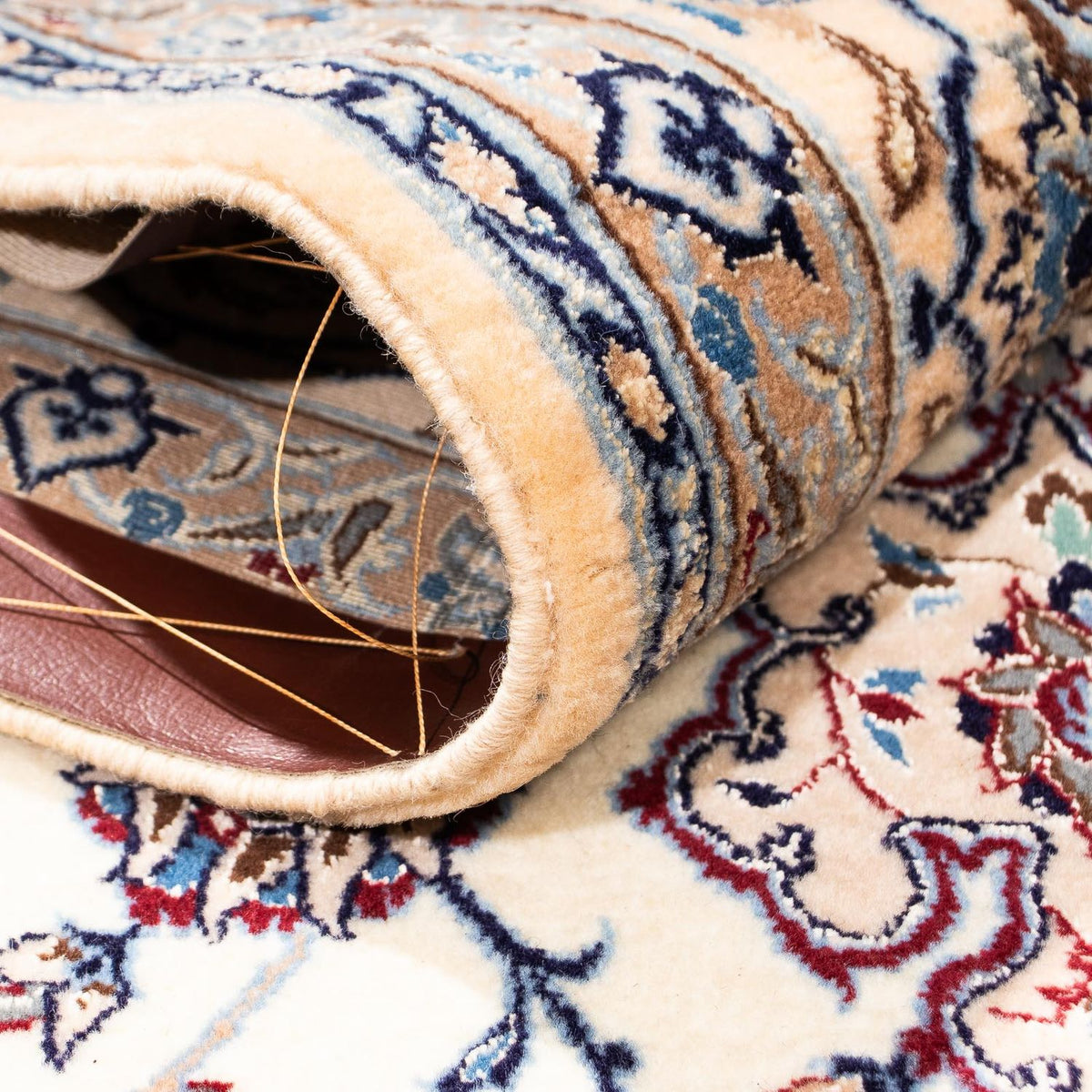 Persisk tæppe - Nain - Premium - 247 x 148 cm - beige