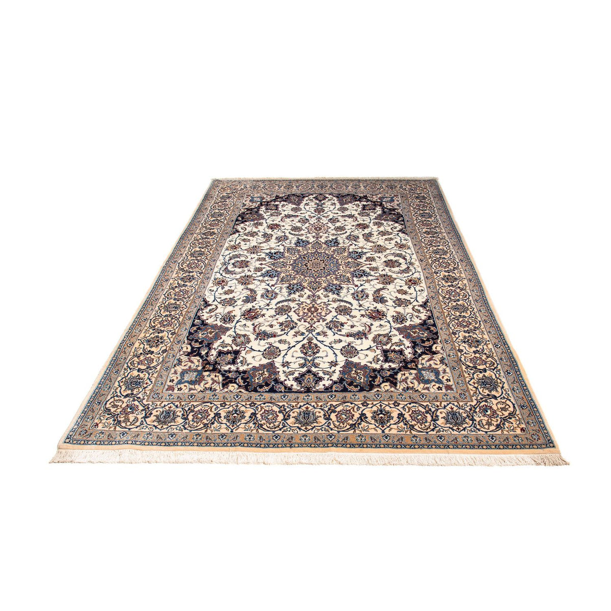 Persisk tæppe - Nain - Premium - 247 x 148 cm - beige