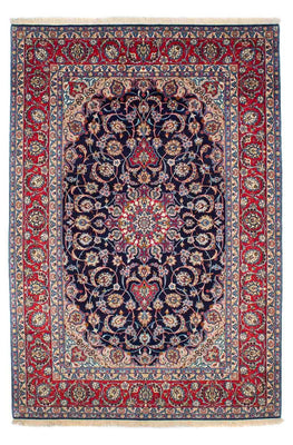 Persisk tæppe - Isfahan - Premium - 233 x 155 cm - mørkeblå