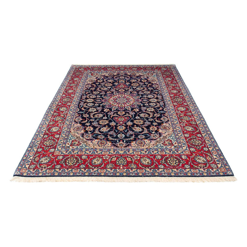 Persisk tæppe - Isfahan - Premium - 233 x 155 cm - mørkeblå