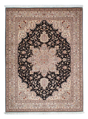 Persisk tæppe - Tabriz - Premium - 206 x 151 cm - mørkeblå