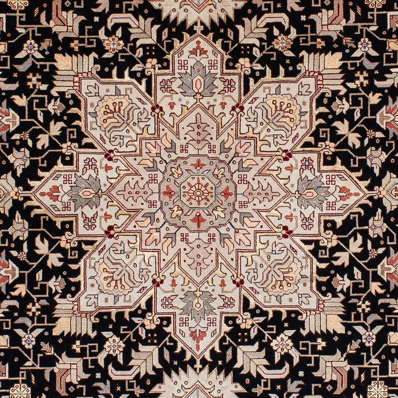 Persisk tæppe - Tabriz - Premium - 206 x 151 cm - mørkeblå
