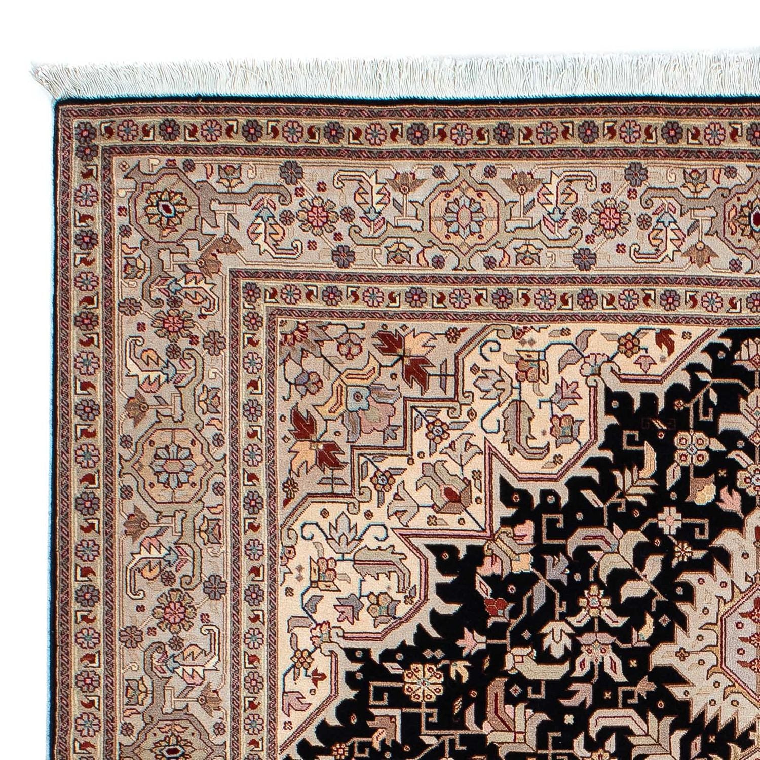 Persisk tæppe - Tabriz - Premium - 206 x 151 cm - mørkeblå