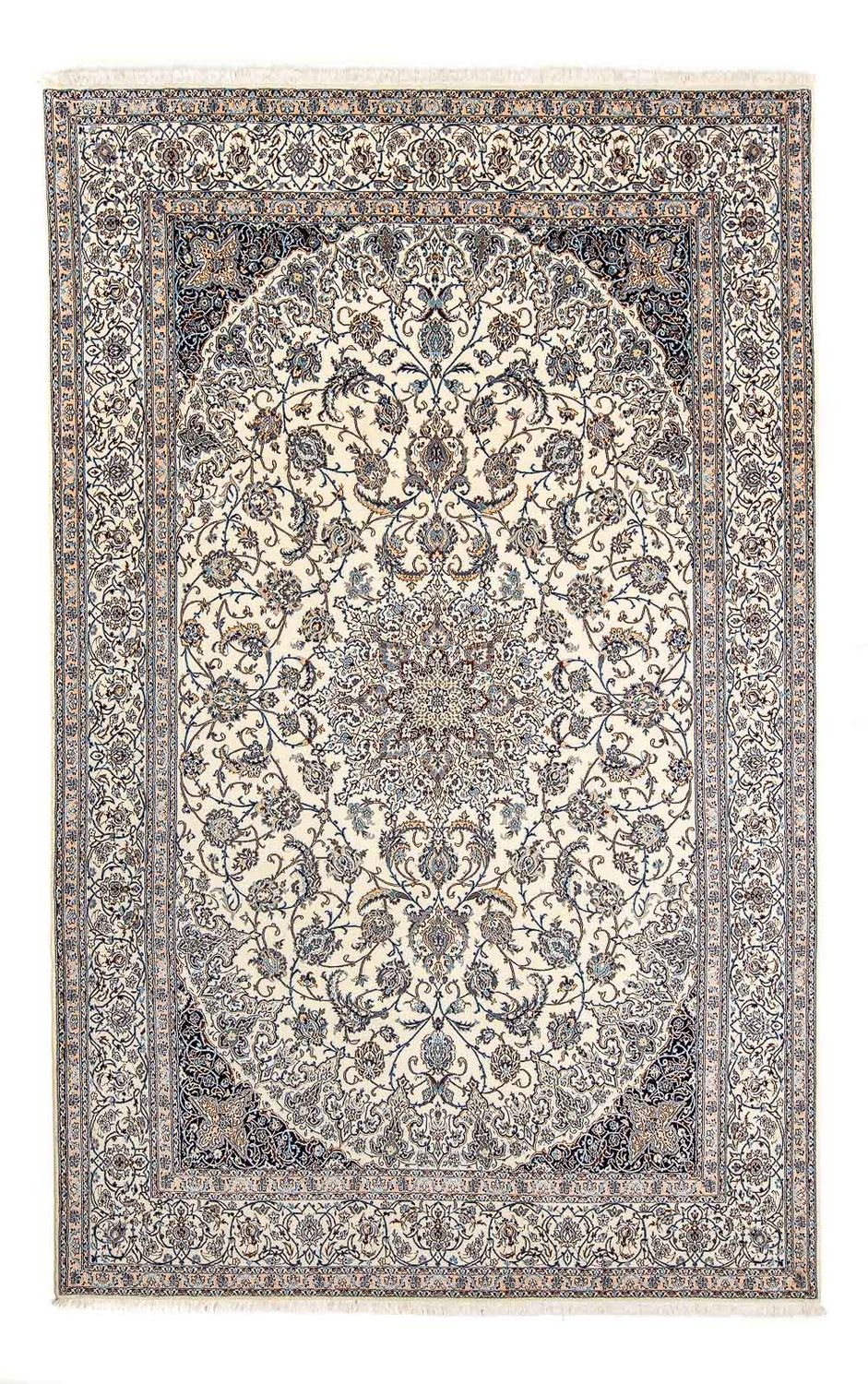 Persisk tæppe - Nain - Premium - 307 x 197 cm - beige