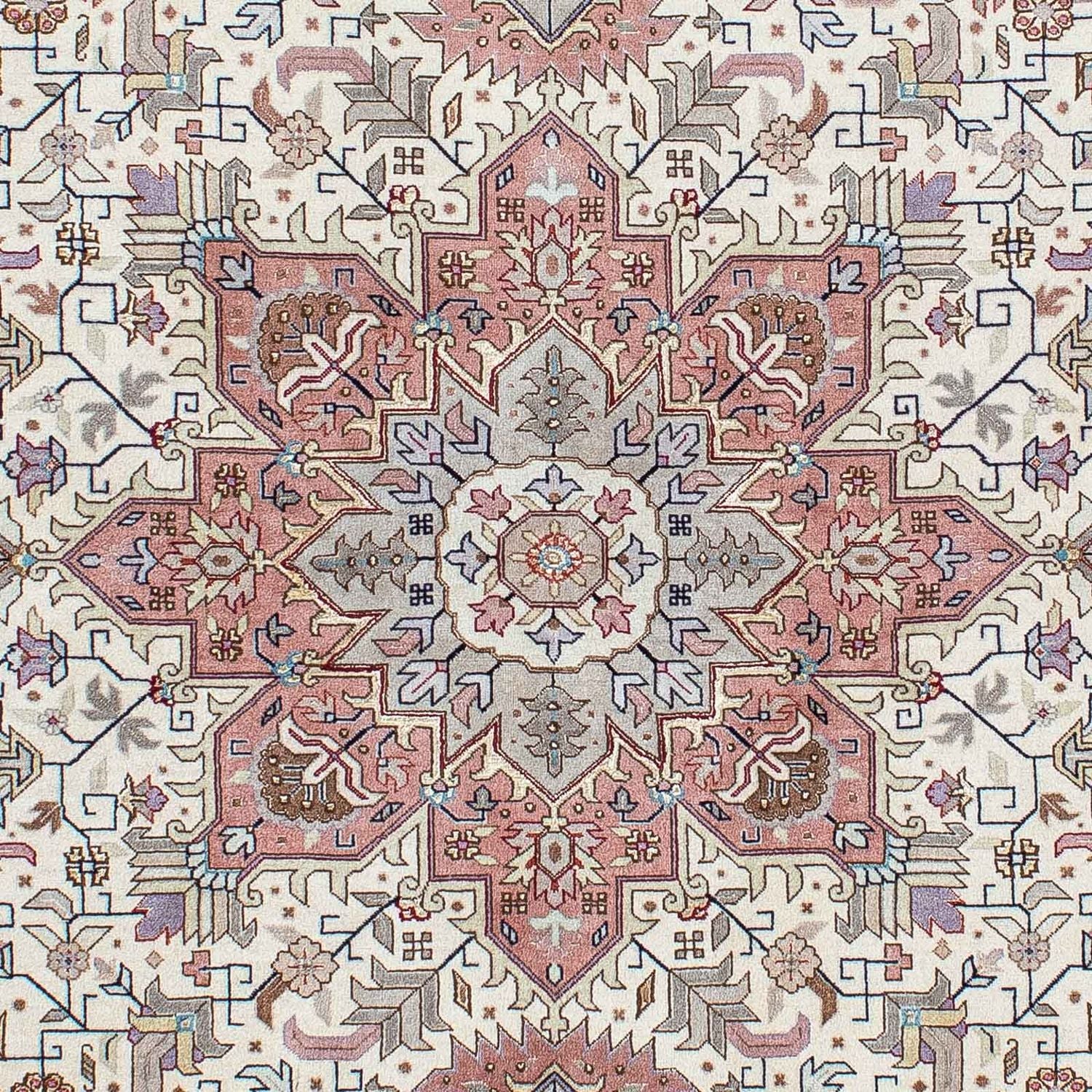 Persisk tæppe - Tabriz - Royal - 204 x 152 cm - beige