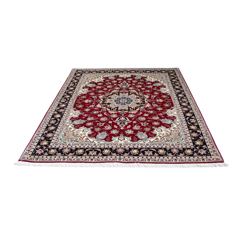 Persisk tæppe - Tabriz - Royal - 197 x 153 cm - mørkerød