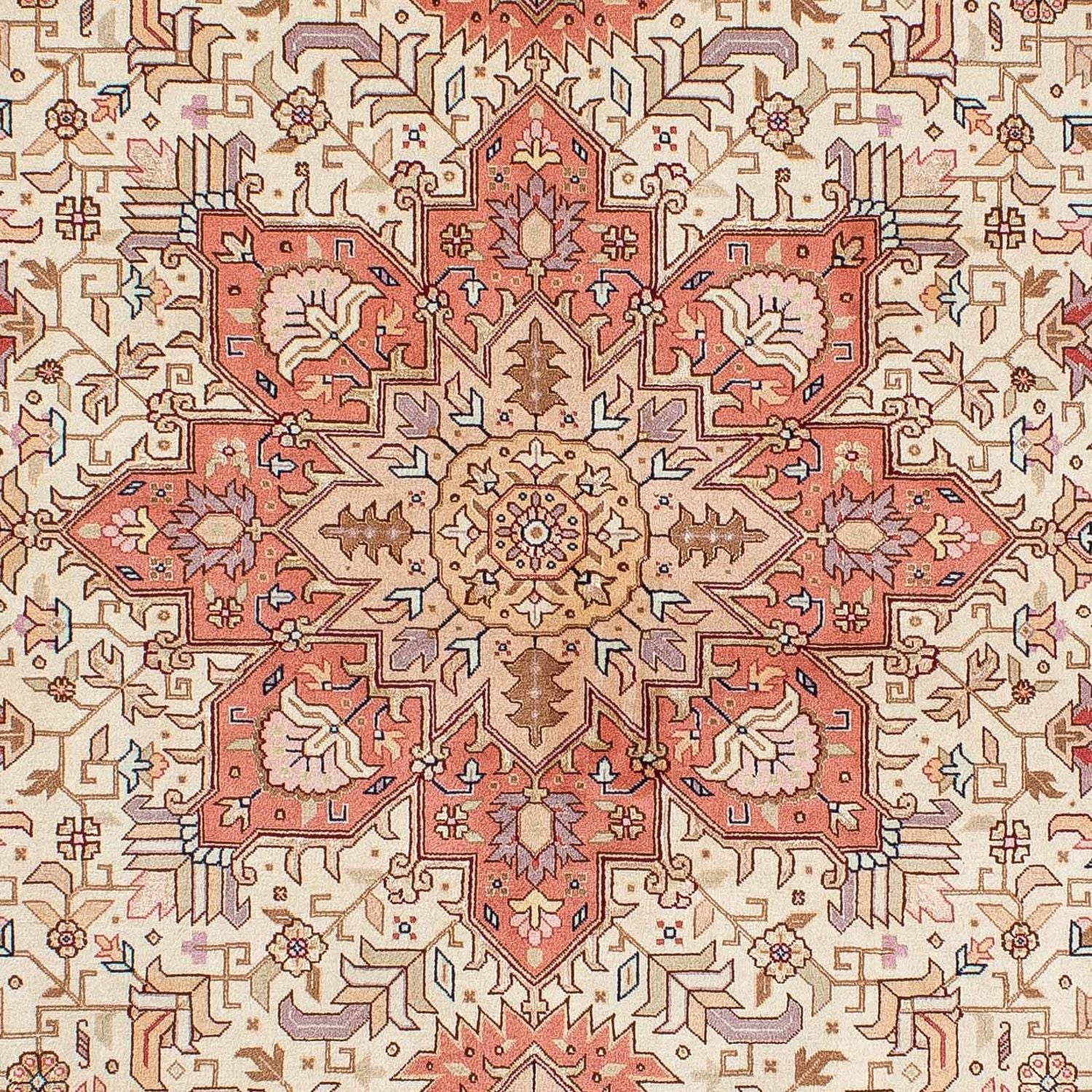 Persisk tæppe - Tabriz - Royal - 205 x 152 cm - beige