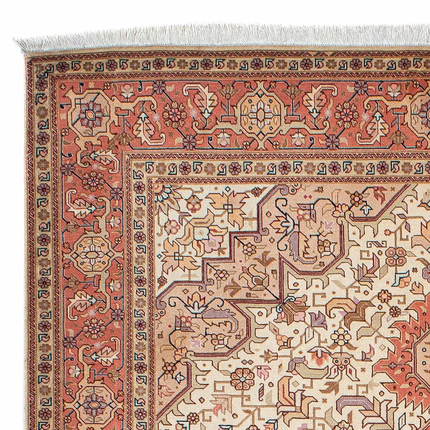 Persisk tæppe - Tabriz - Royal - 205 x 152 cm - beige