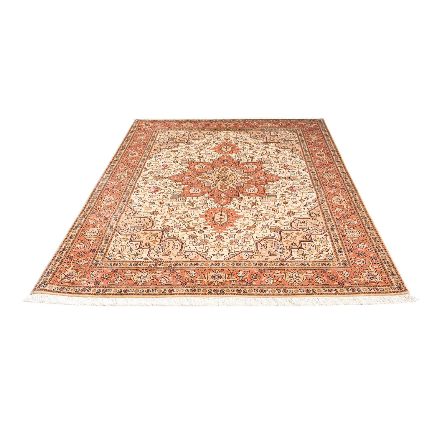 Persisk tæppe - Tabriz - Royal - 205 x 152 cm - beige
