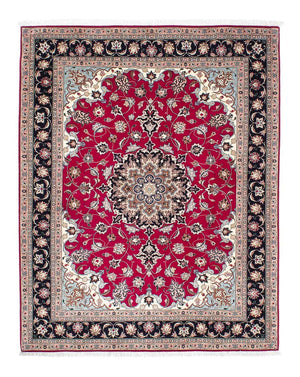 Persisk tæppe - Tabriz - Royal - 200 x 155 cm - mørkerød