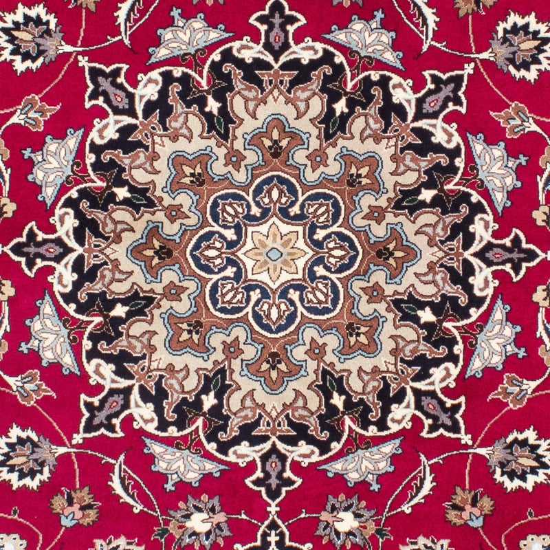 Persisk tæppe - Tabriz - Royal - 200 x 155 cm - mørkerød