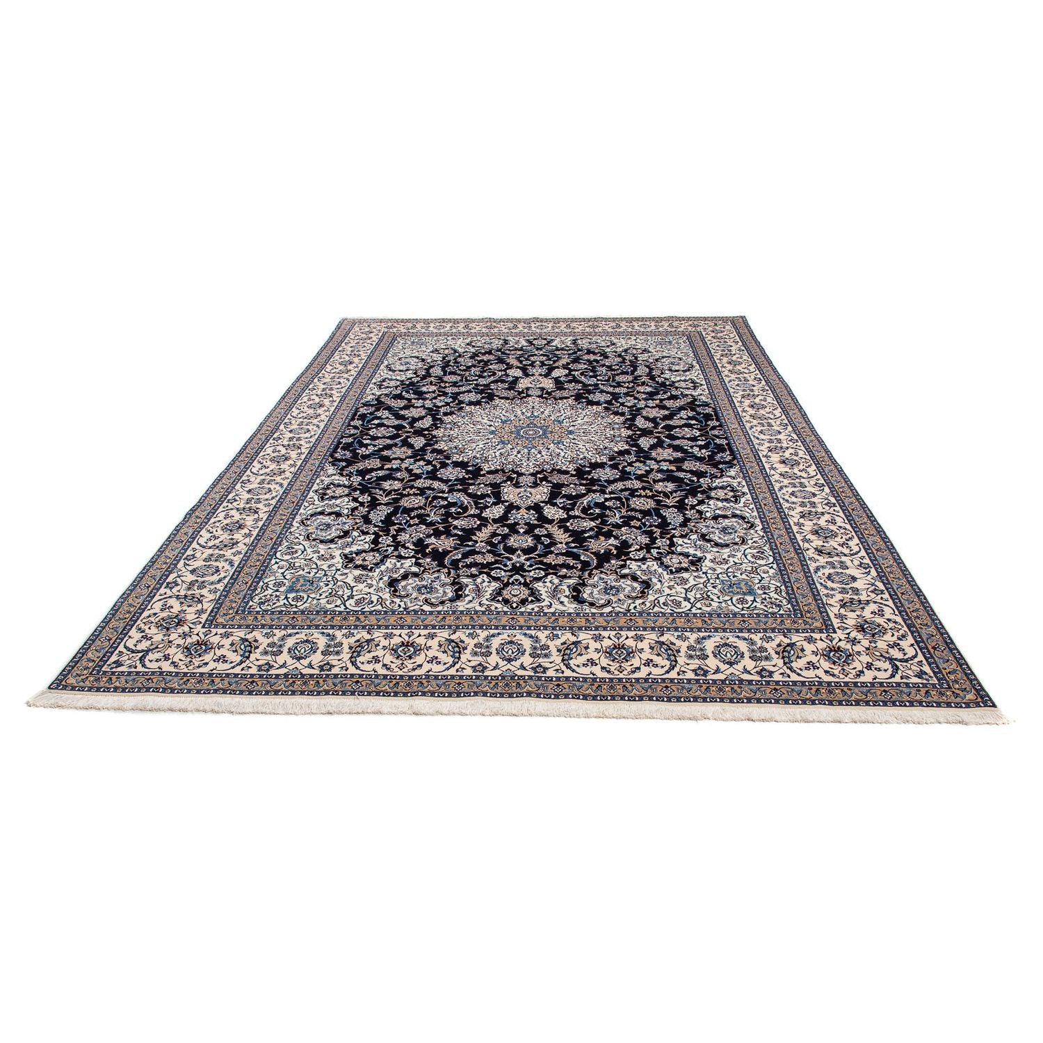 Persisk tæppe - Nain - Premium - 322 x 217 cm - beige