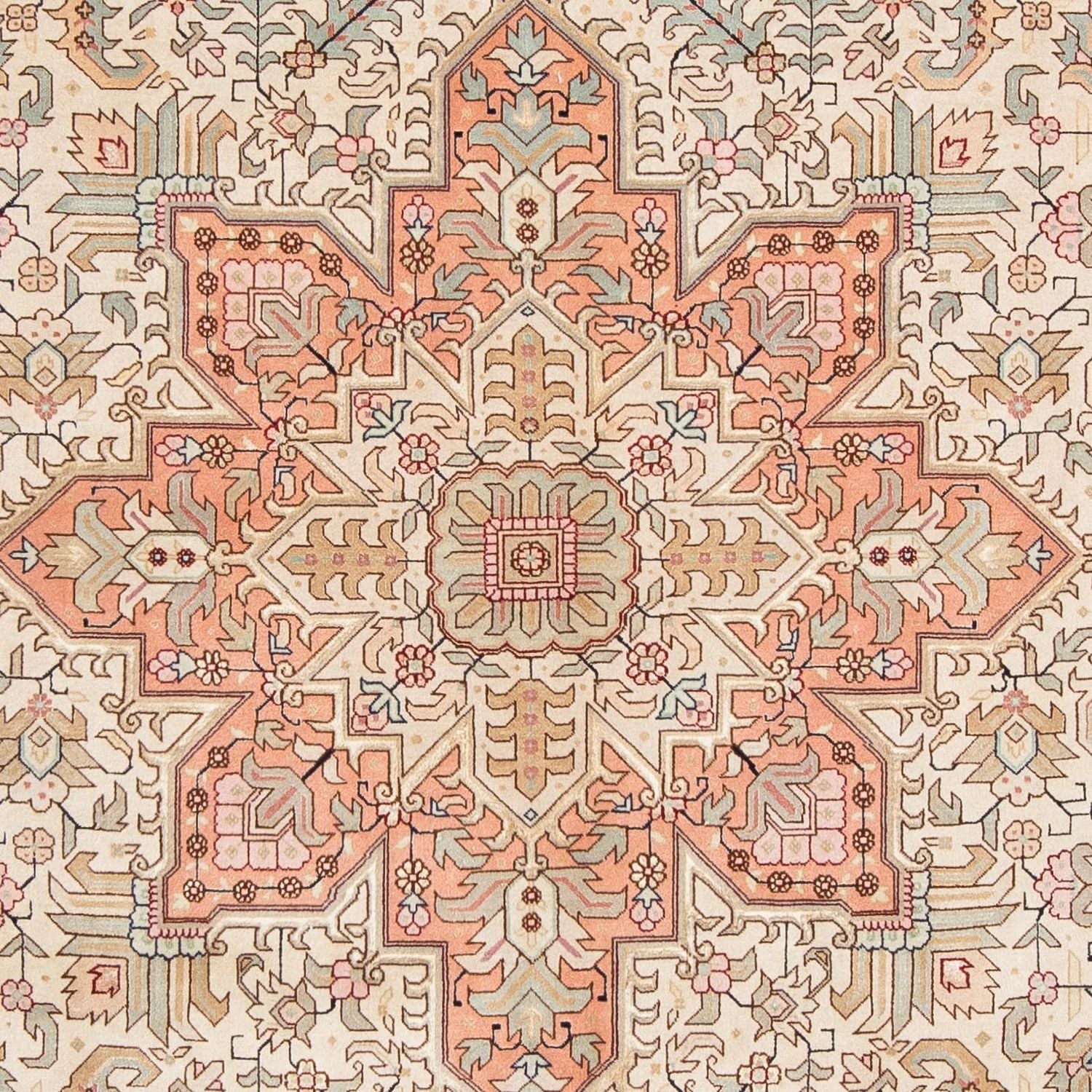 Persisk tæppe - Tabriz - Royal - 302 x 205 cm - beige