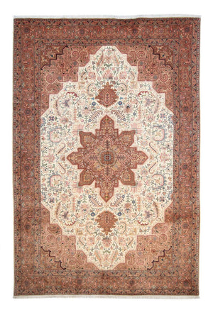 Persisk tæppe - Tabriz - 313 x 203 cm - brun