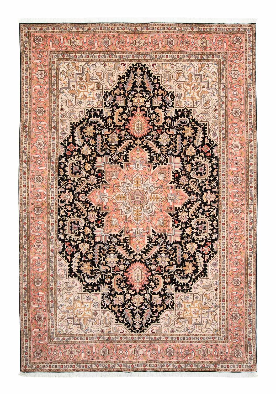 Persisk tæppe - Tabriz - Royal - 311 x 204 cm - mørkeblå