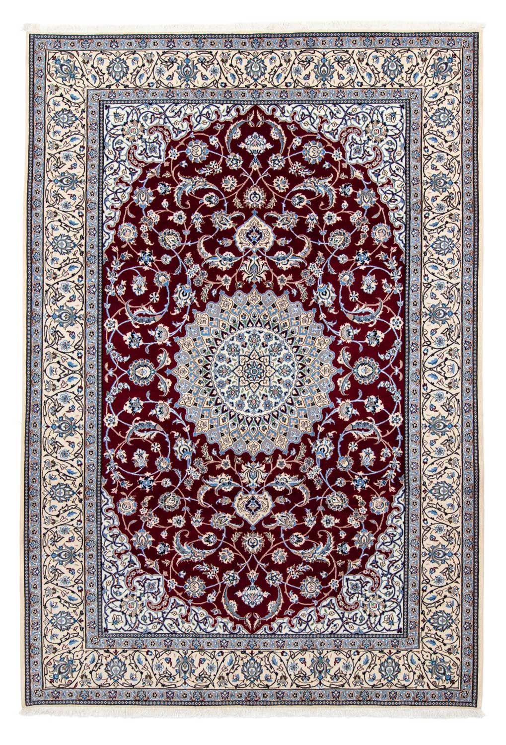 Persisk tæppe - Nain - Royal - 298 x 206 cm - mørkerød